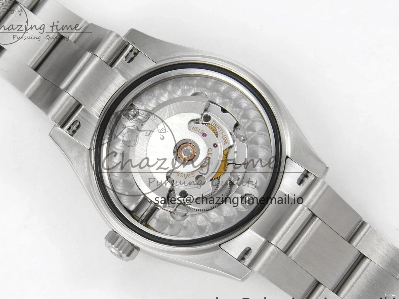 MiroTime 0118 SmoothTexture DateJust 31 278274 THBF 1:1 Best Edition 904L Steel Brown Roman Dial Diamonds Bezel on SS Oyster Bracelet HZ Cal. 26